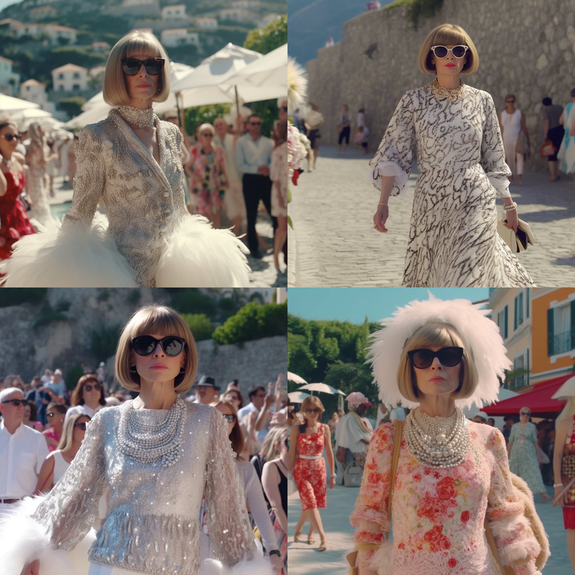 Summer Couture: Real-life Anna Wintour in Capri