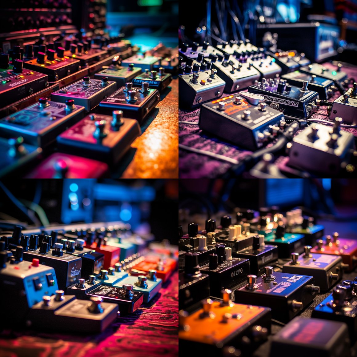 Hard Rock Guitar Effects Pedals Mid-Journey Snapshot