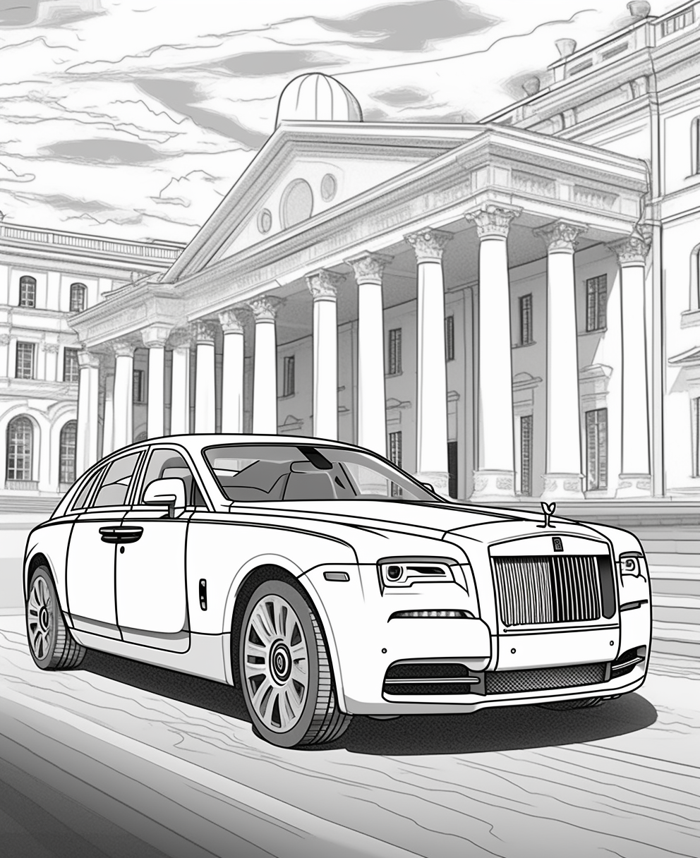 Mid-Trip Coloring Adventures: Luxury Sports Cars Edition