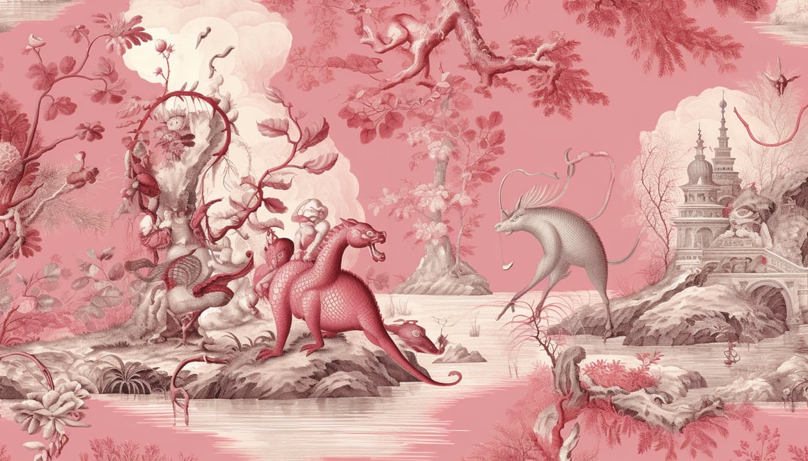 A Surreal Blend of Ancient Chinese Tradition and Fantastical Imagery