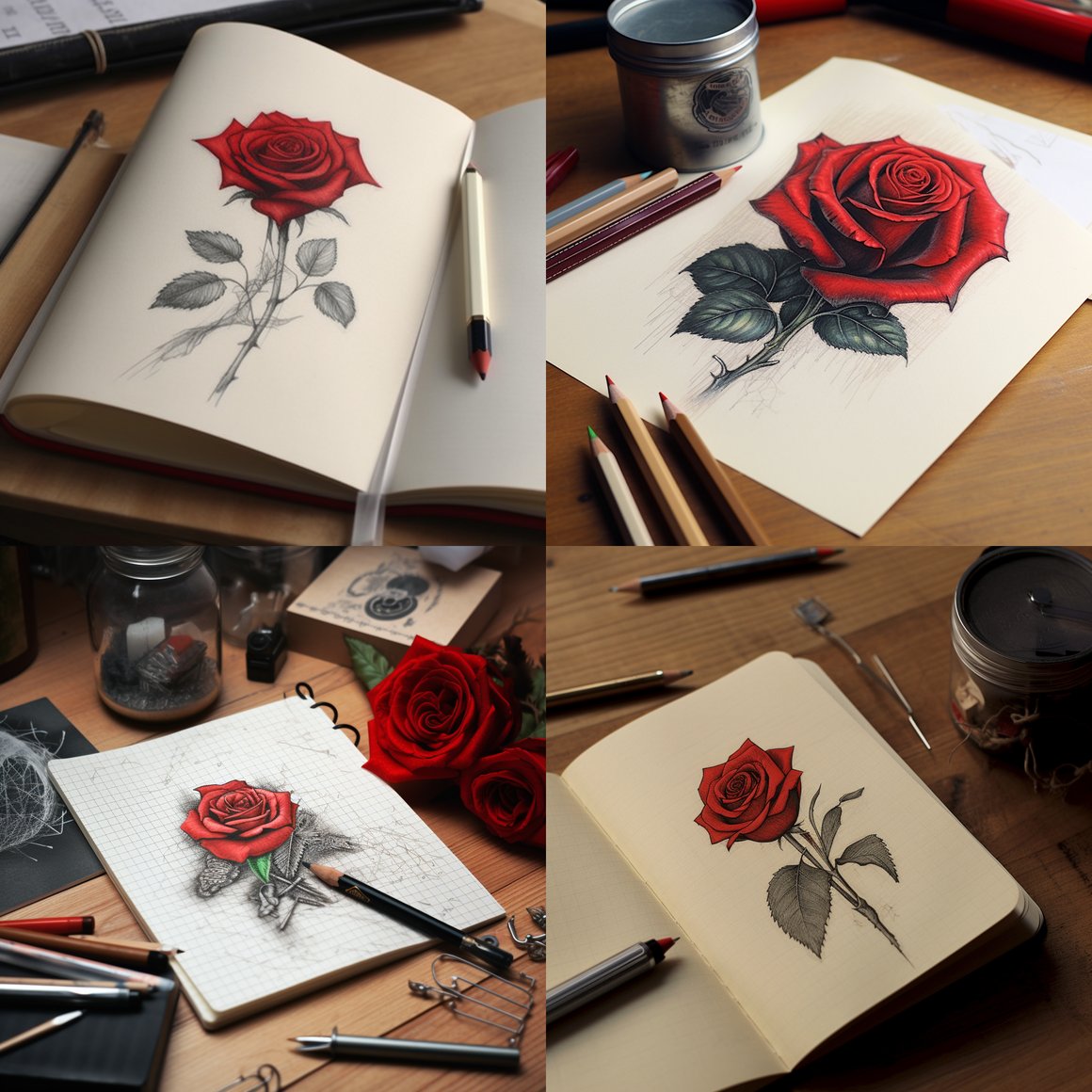 Artistic Interlude: Tattoo Sketching in Progress
