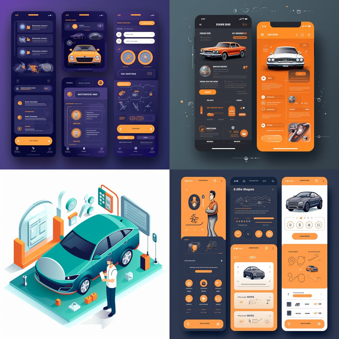 Mid-Way Car Mechanic Diagnostic and Process Interface Design