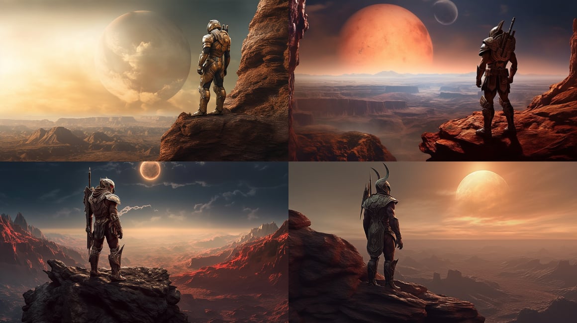 Ares' Solitude: A Martian Myth in Digital Photography