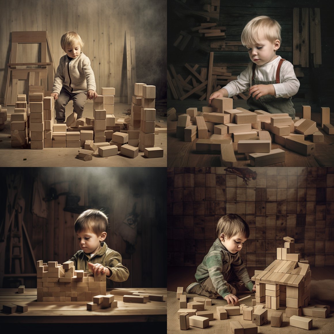 A Super Photorealistic Journey of a Toddler's Creativity