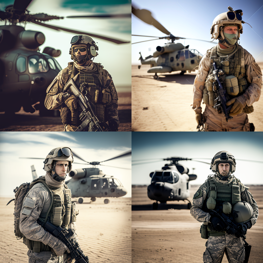 Resolute Sentinel: A Cinematic Warfare Photoshoot