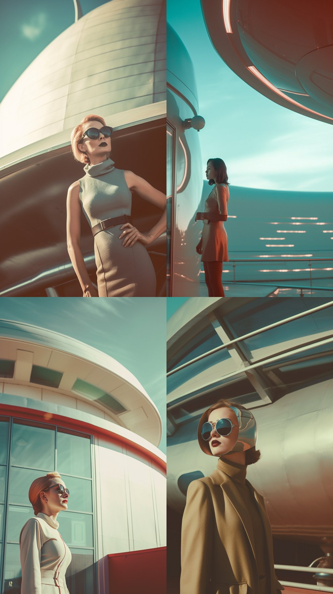 Retrofuturistic Space Voyage: A Woman's Unseen Journey