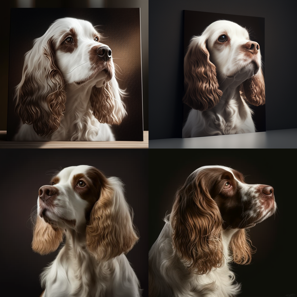 An Ultra-Realistic 4K Showcase of a Bicolor Cocker Spaniel Prompt ...