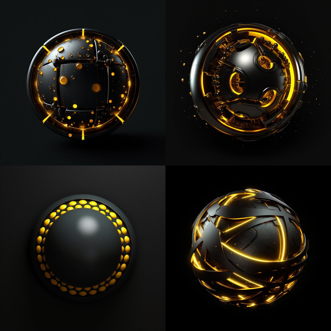 Neon Rings: A 3D Sphere Journey