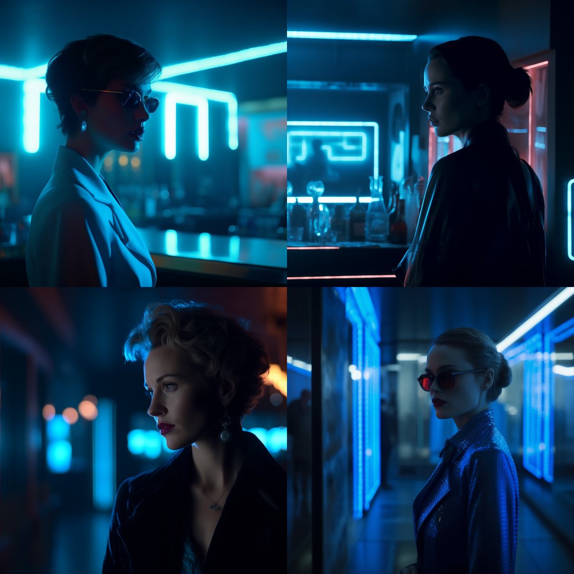 Midnight Blue Cinematic Still: Tom Ford Film Exploration