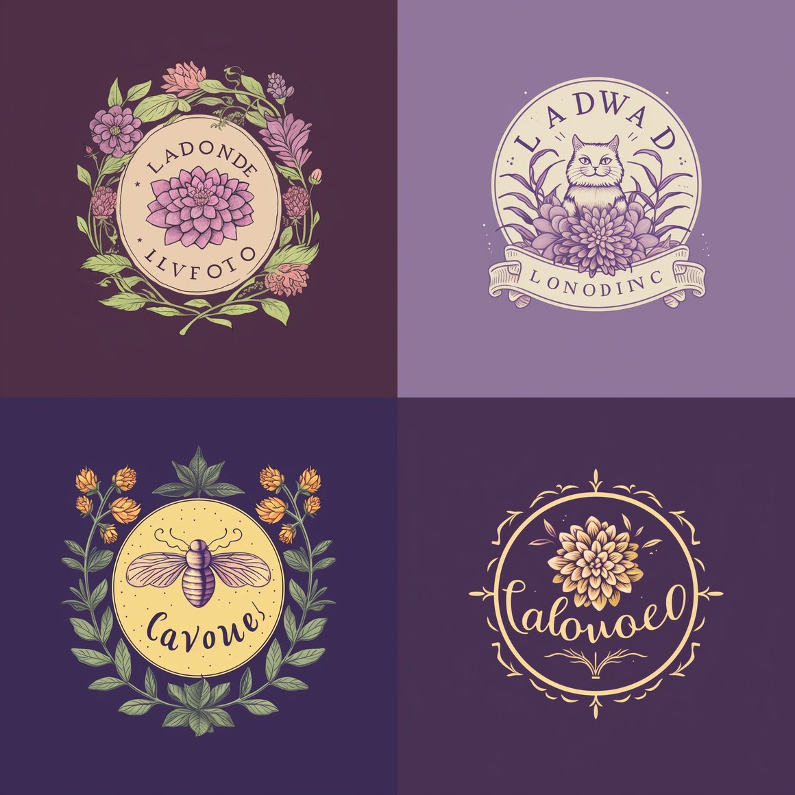 Designing Whimsical Minimalistic Logo for Lovegood Garden