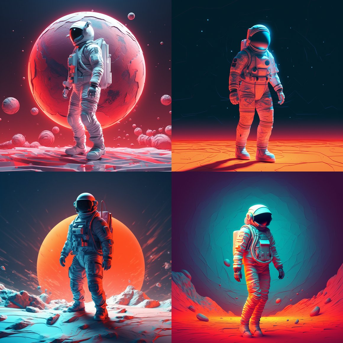 Neon Odyssey: Astronaut's Midway Travails in Space v5.1