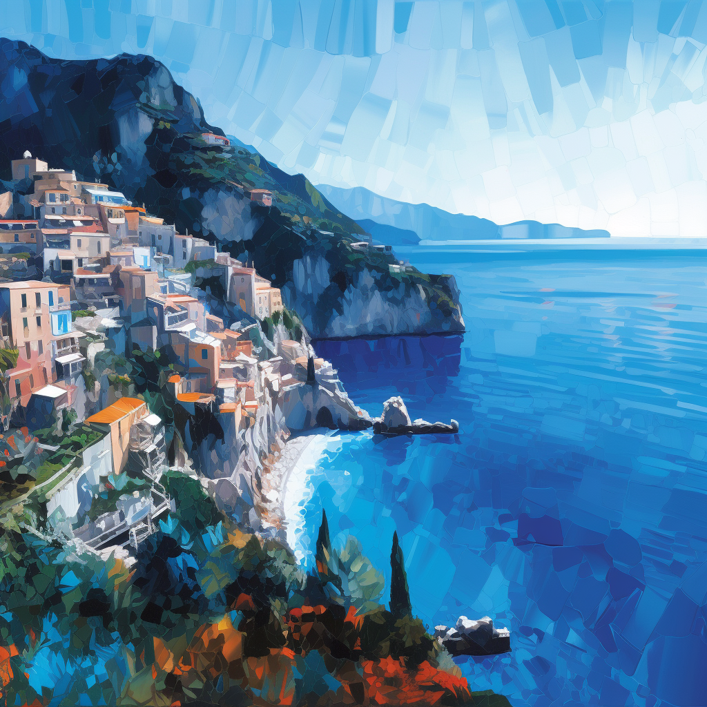 Summer Serenity: A Midway Glimpse of Amalfi Coast