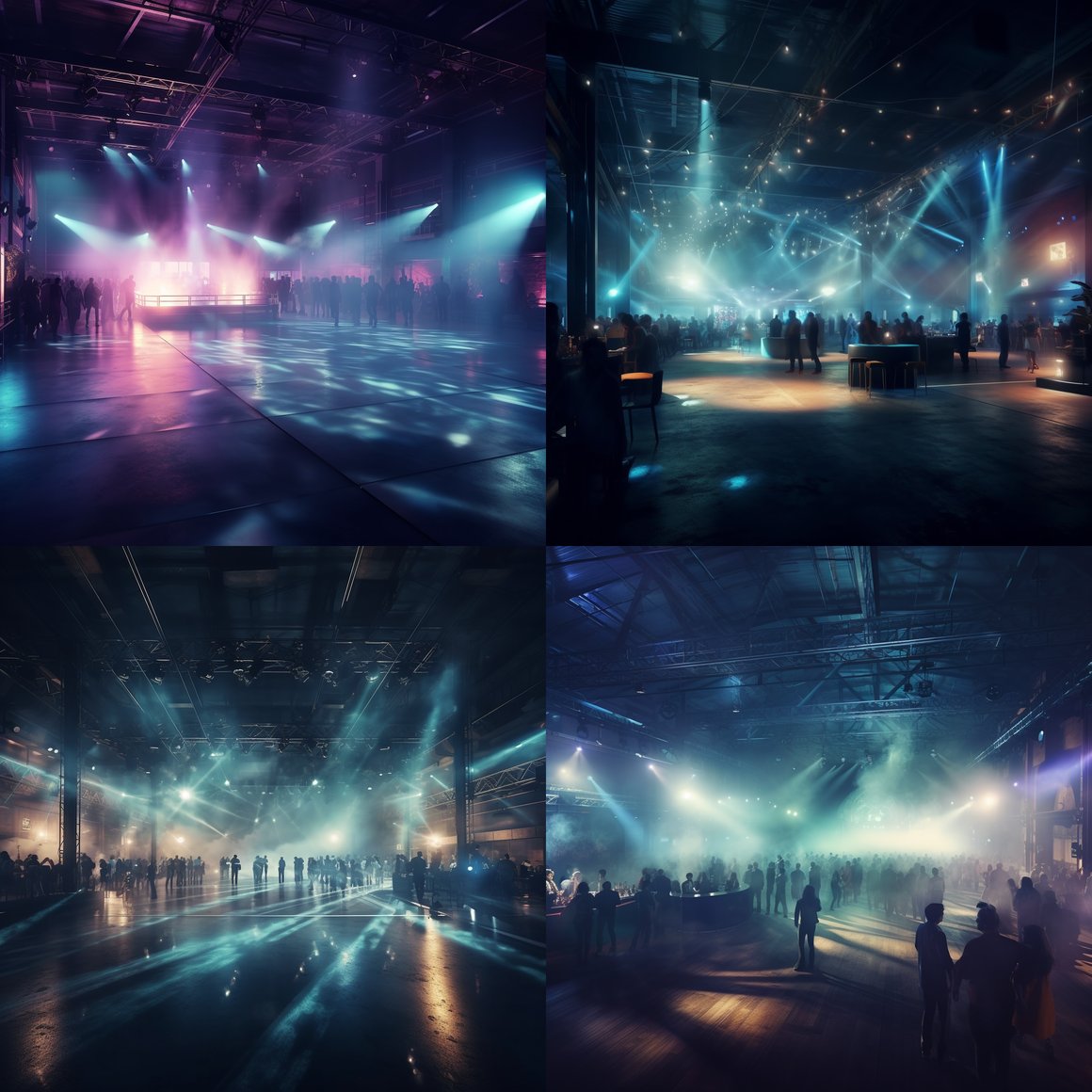 Neon Corporate Party Cinematic Scene - Version 5