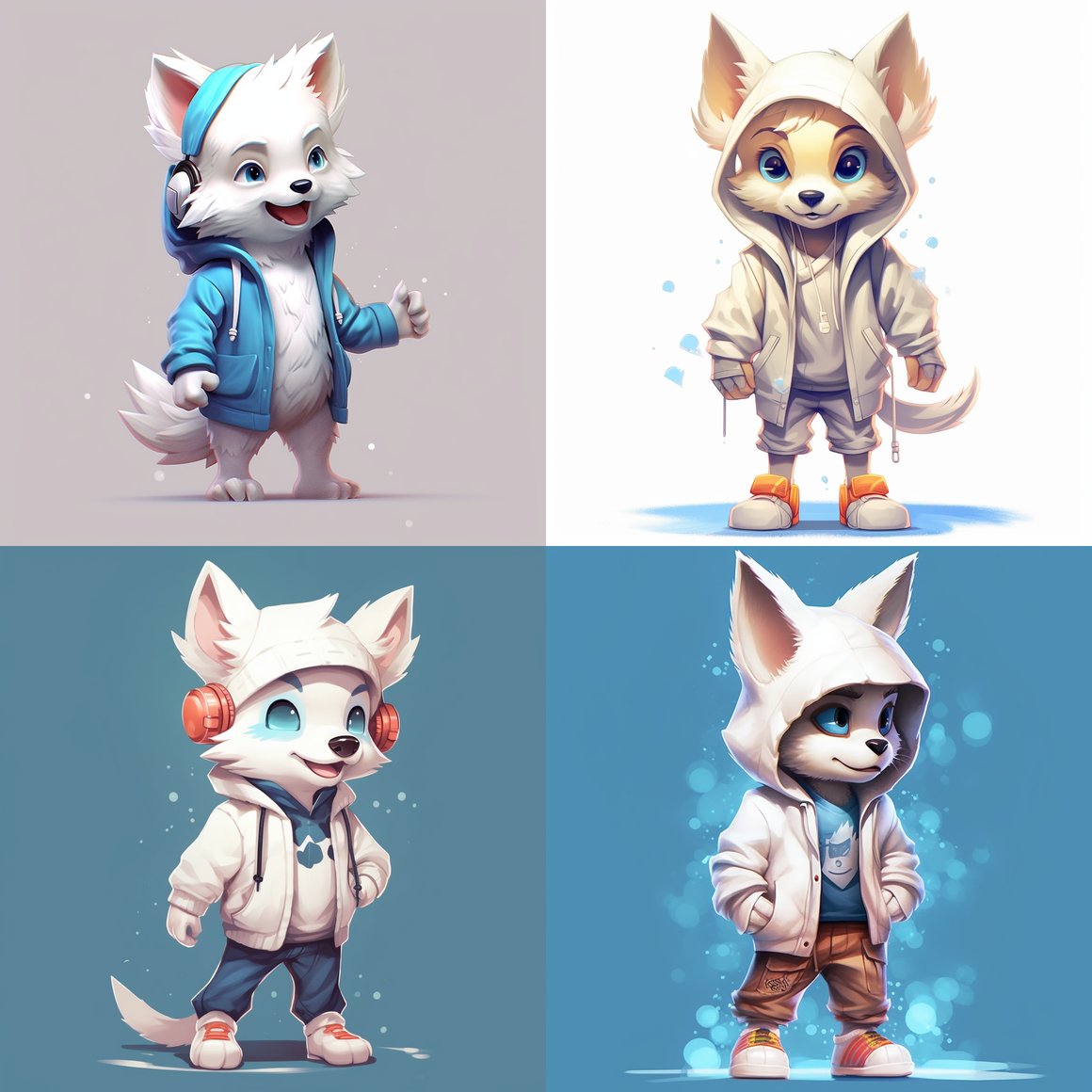 A Super Deformed Disney Style Illustration with Extra Elements and Defects