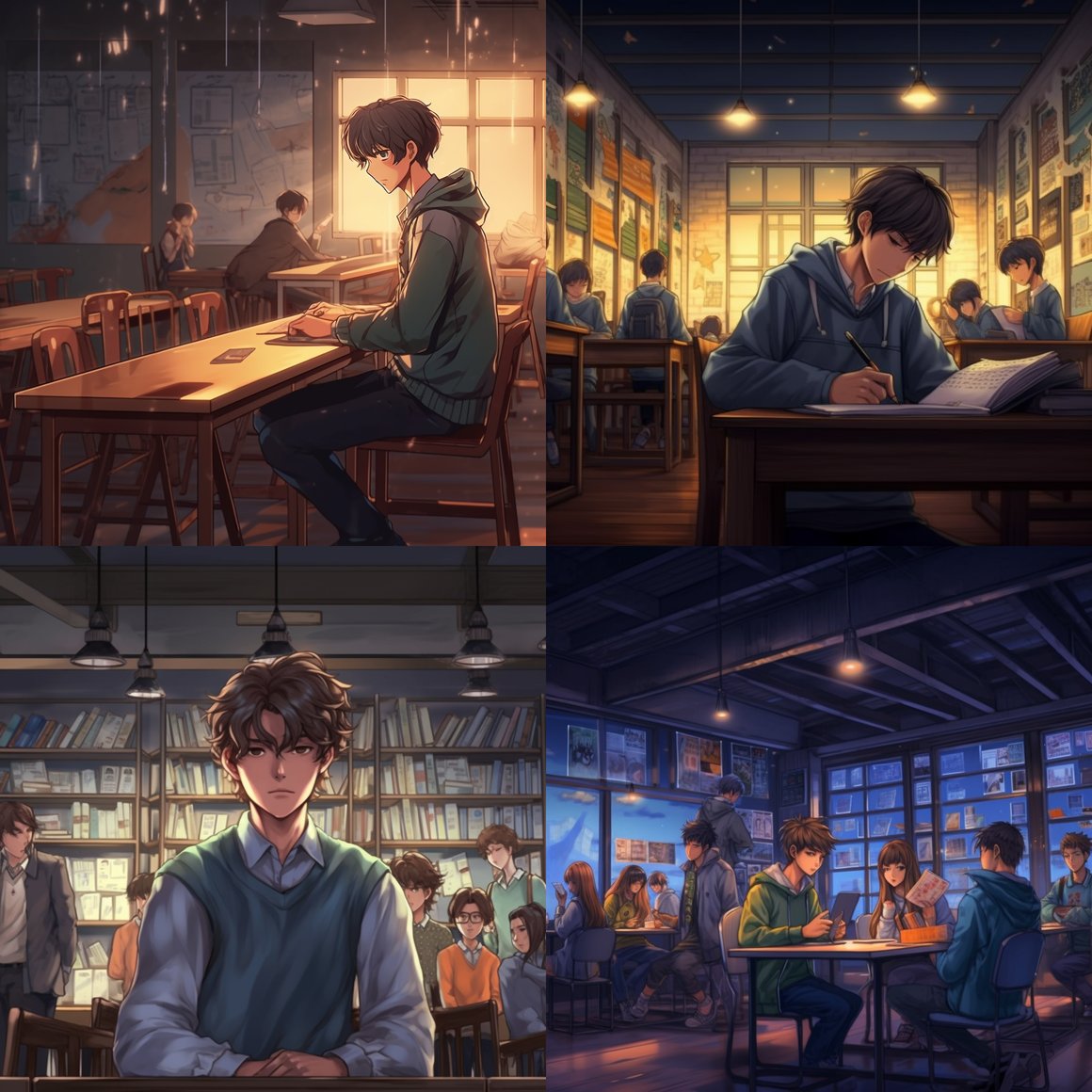 Classroom Chronicles: Webtoon Adventures Through the Night
