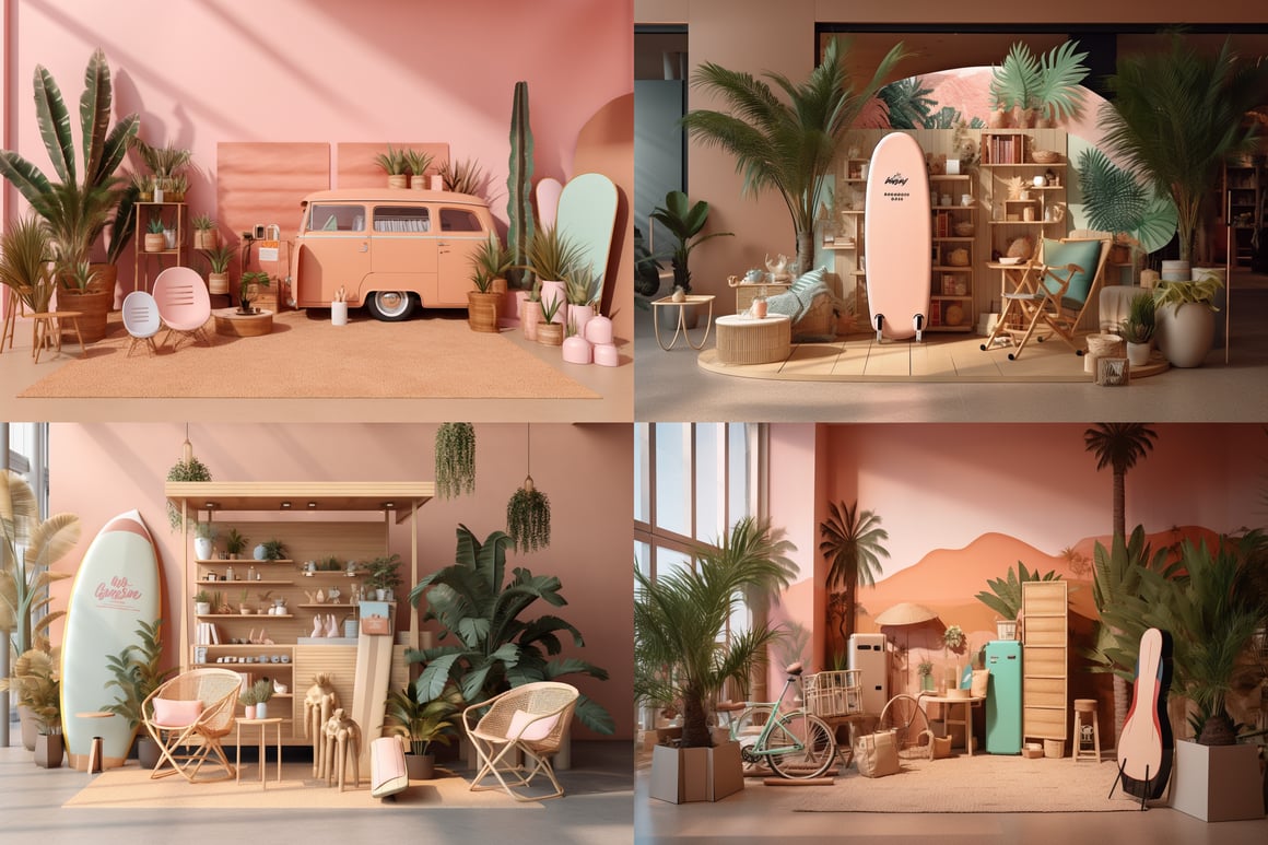 Summer Promotional Stand for Nespresso Cool Coffee