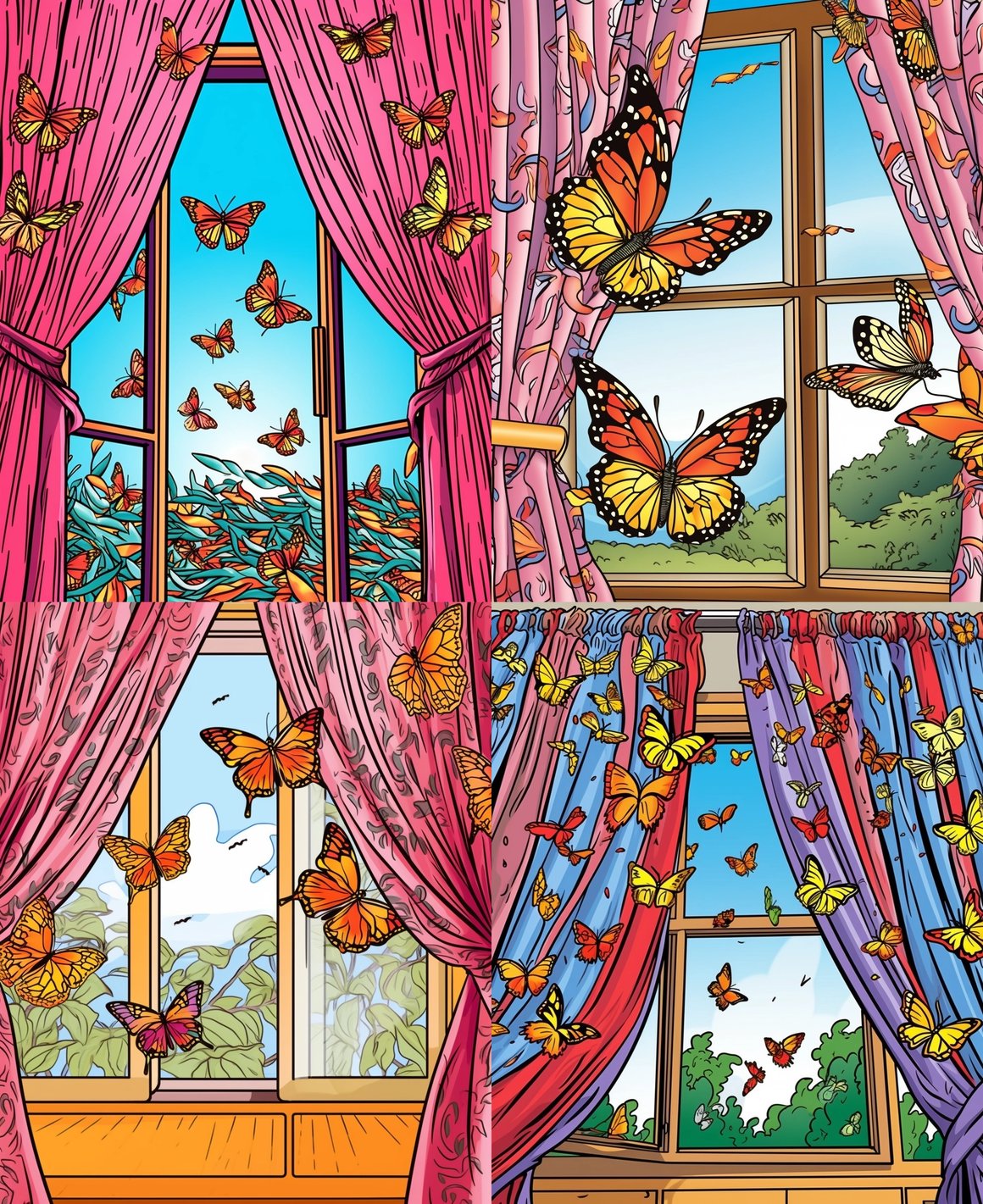 Mid-trip Monarch Magic: Adult Coloring Page