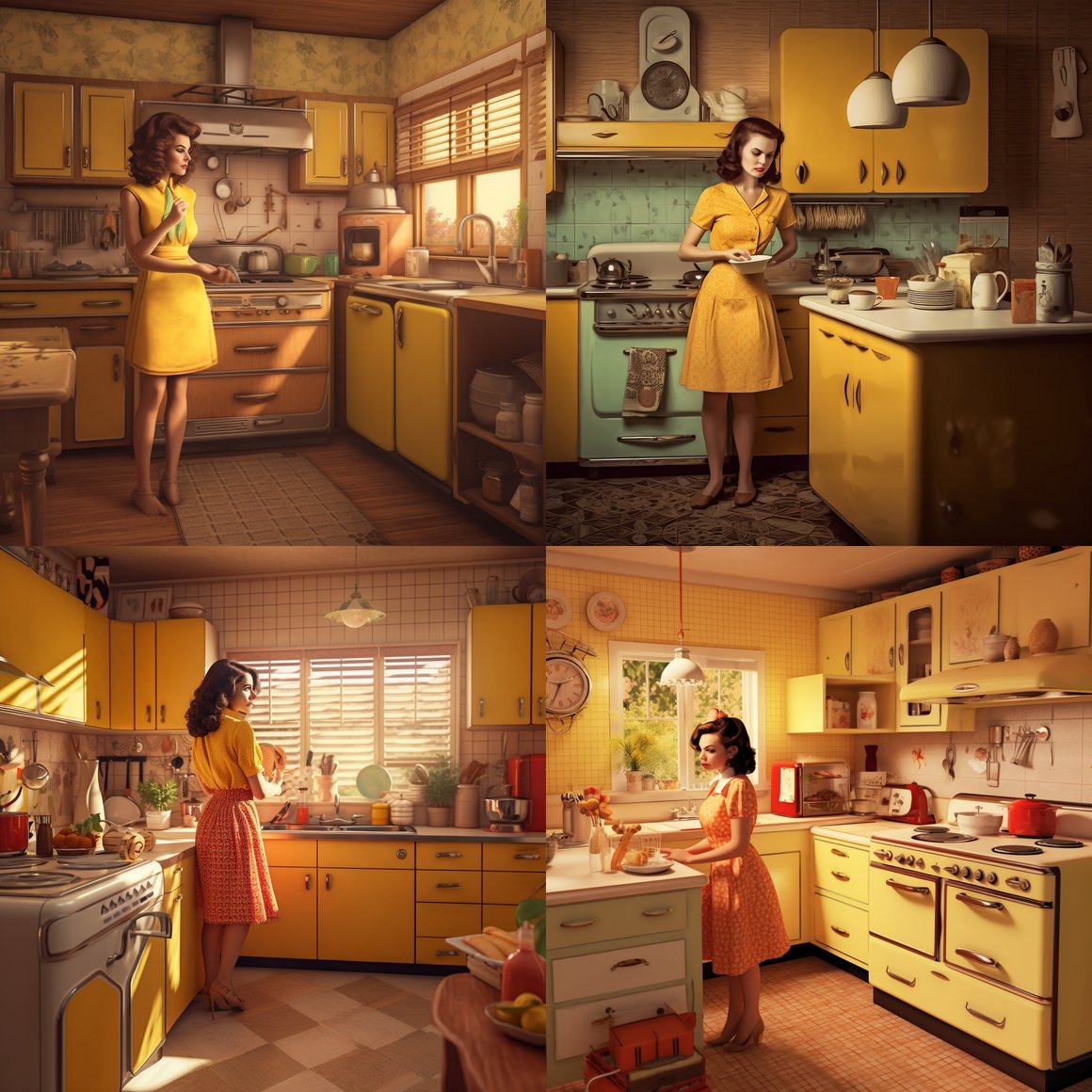 Retro Kitchen Nostalgia: A Midway Glimpse