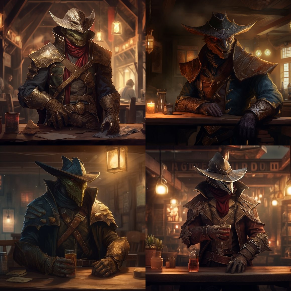A Tavern Encounter in the D&D Wild West