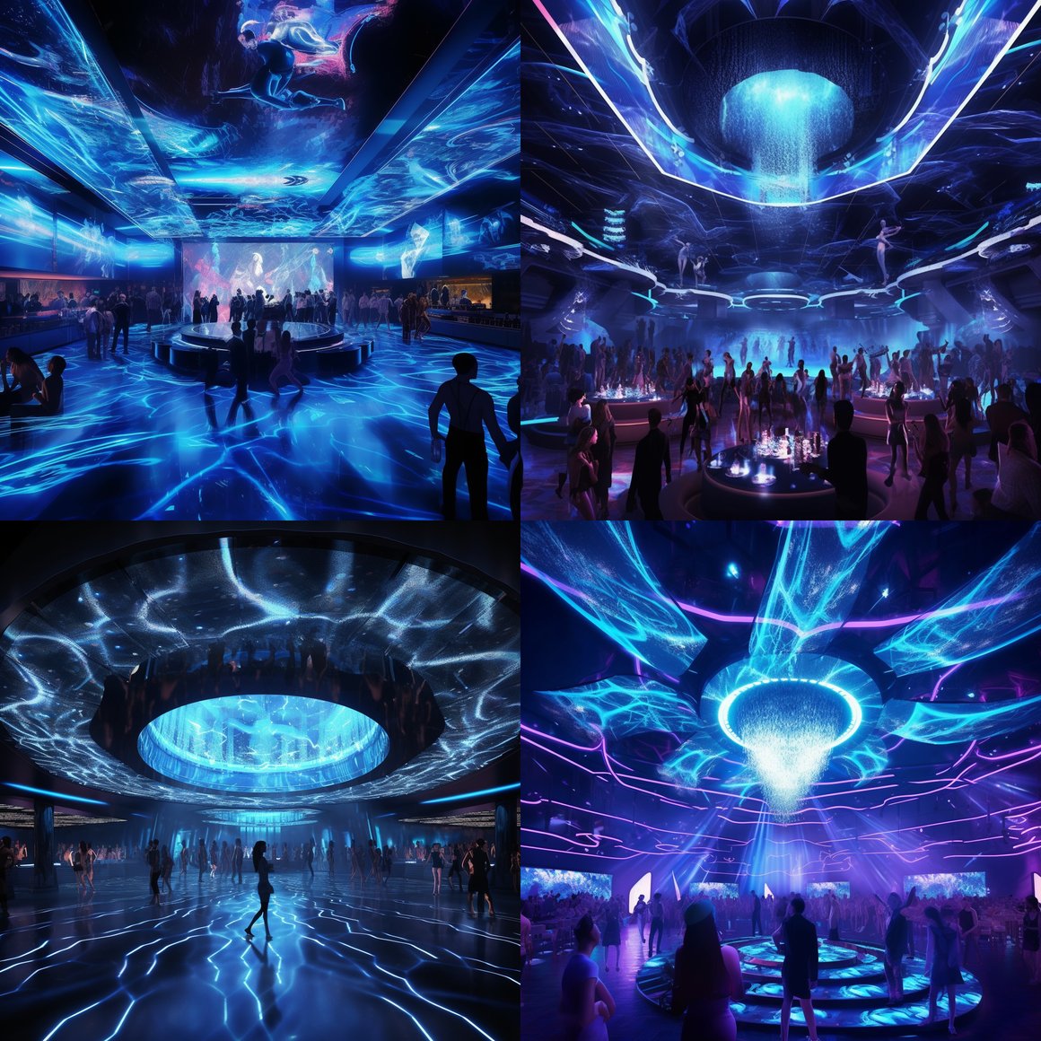 Midnight Euphoria at the Blue Trim Nightclub