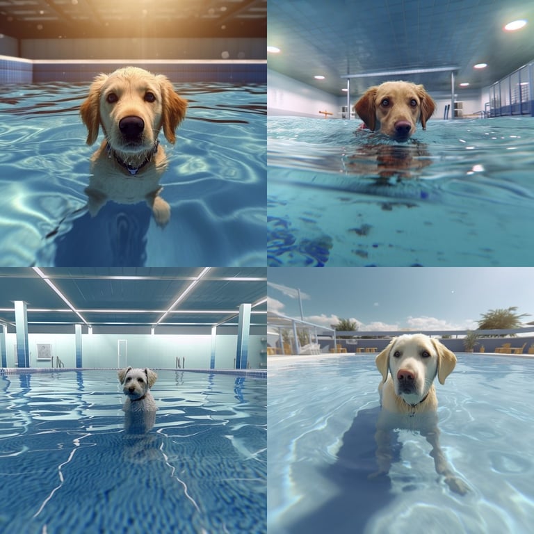 Dog's Olympic Pool Swim in Ultra Realistic 4k - V6 Prompt | NeoPrompt