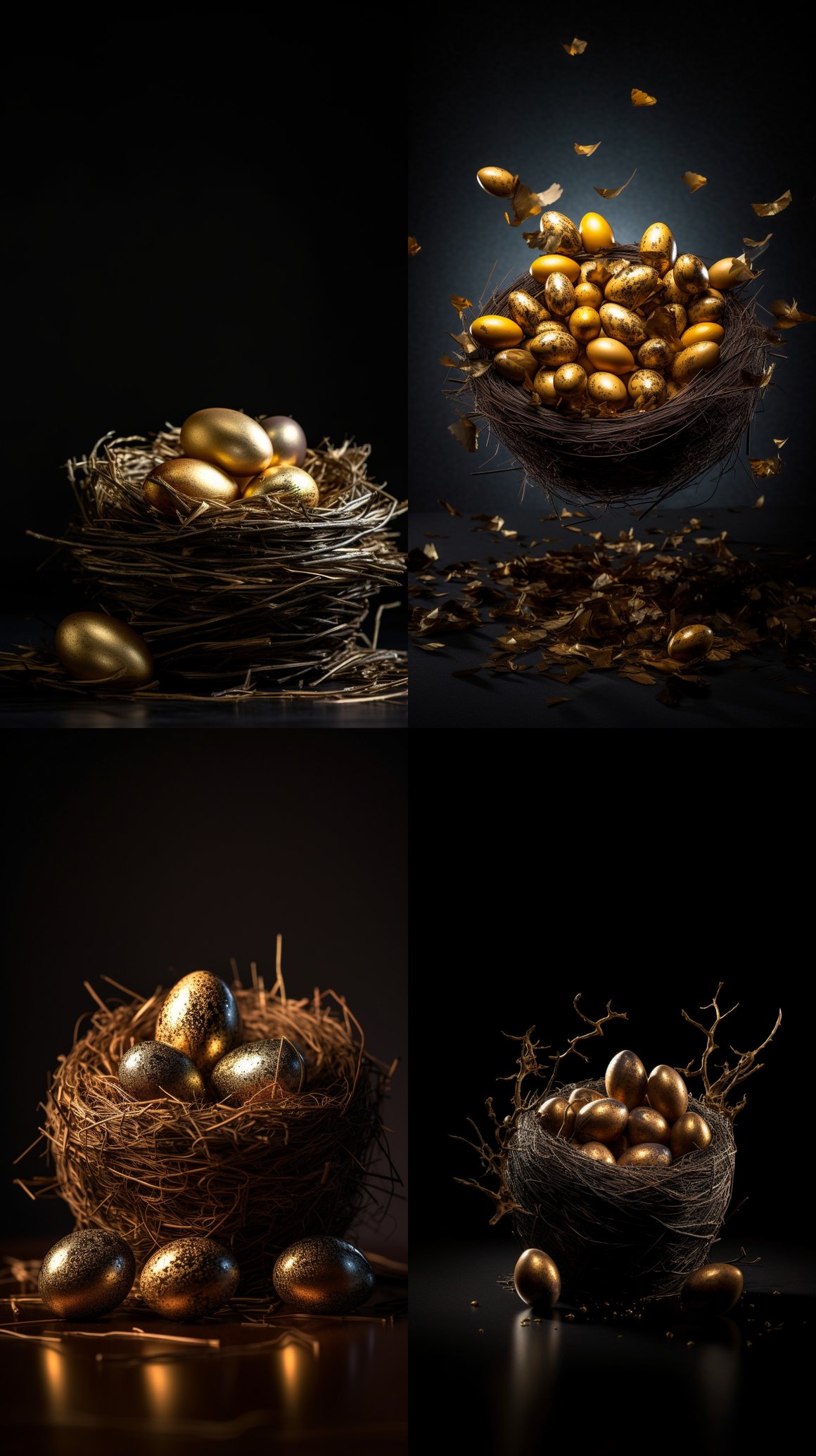 Midnight Elegance: The Golden Nest Odyssey
