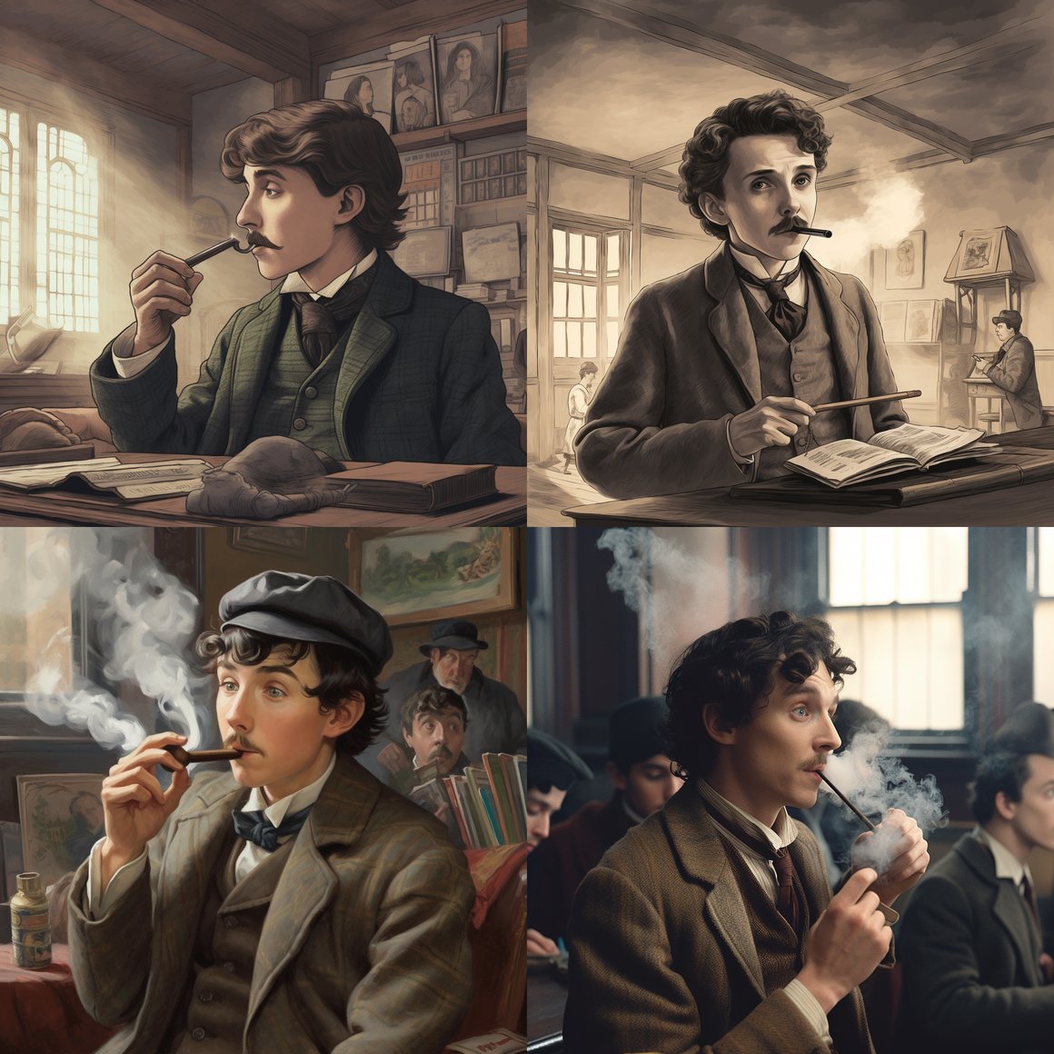 Chronological Adventures: Sherlock Holmes Meets Einstein