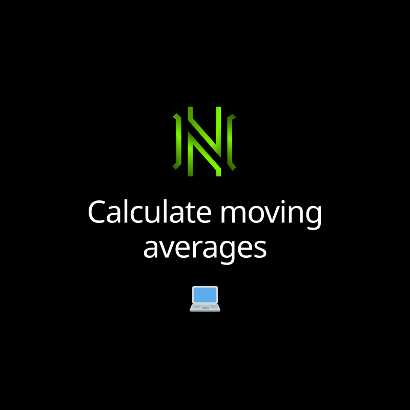 Calculate moving averages