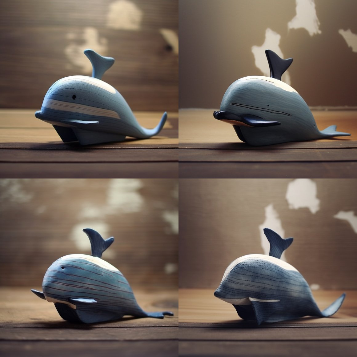 Handmade Humpback Whale Art Toy Adventure