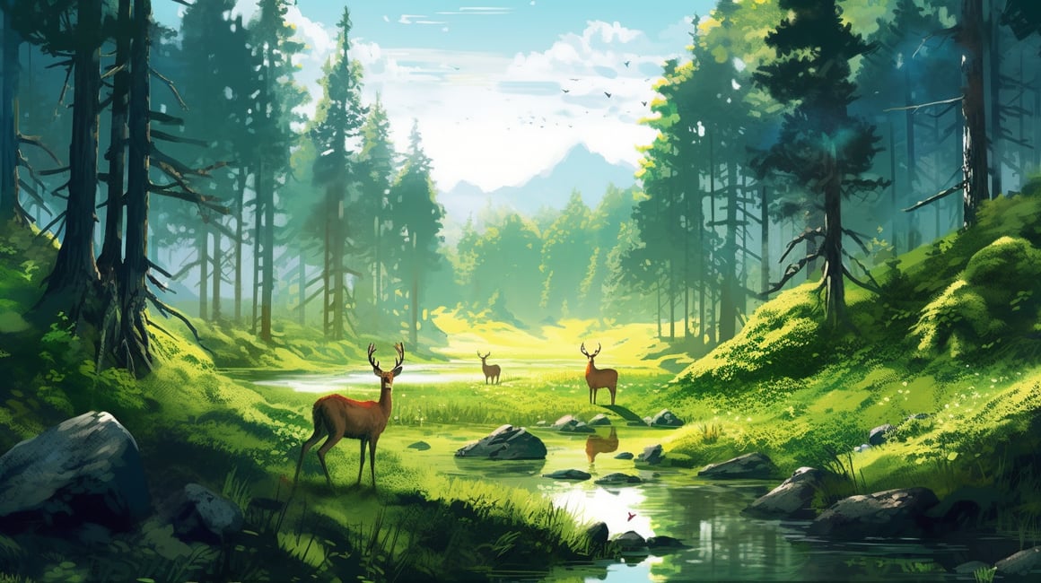 Summer's Serenity: A Japanese Forest Journey