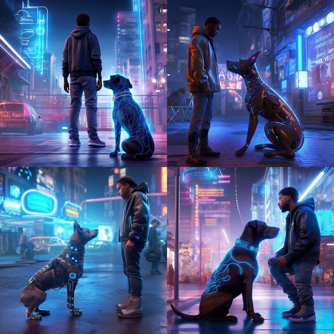 Neo-Tech Companions: An Intergalactic Odyssey