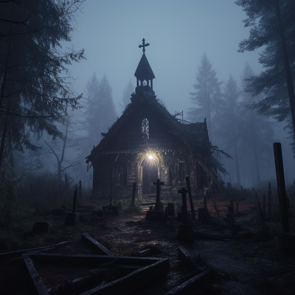 Haunted Sanctuary: A Midnight Voyage in 8K