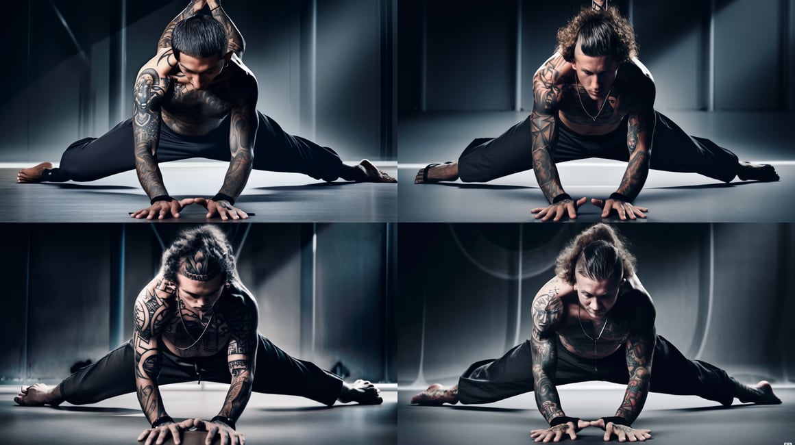 Cinematic Yoga Scene