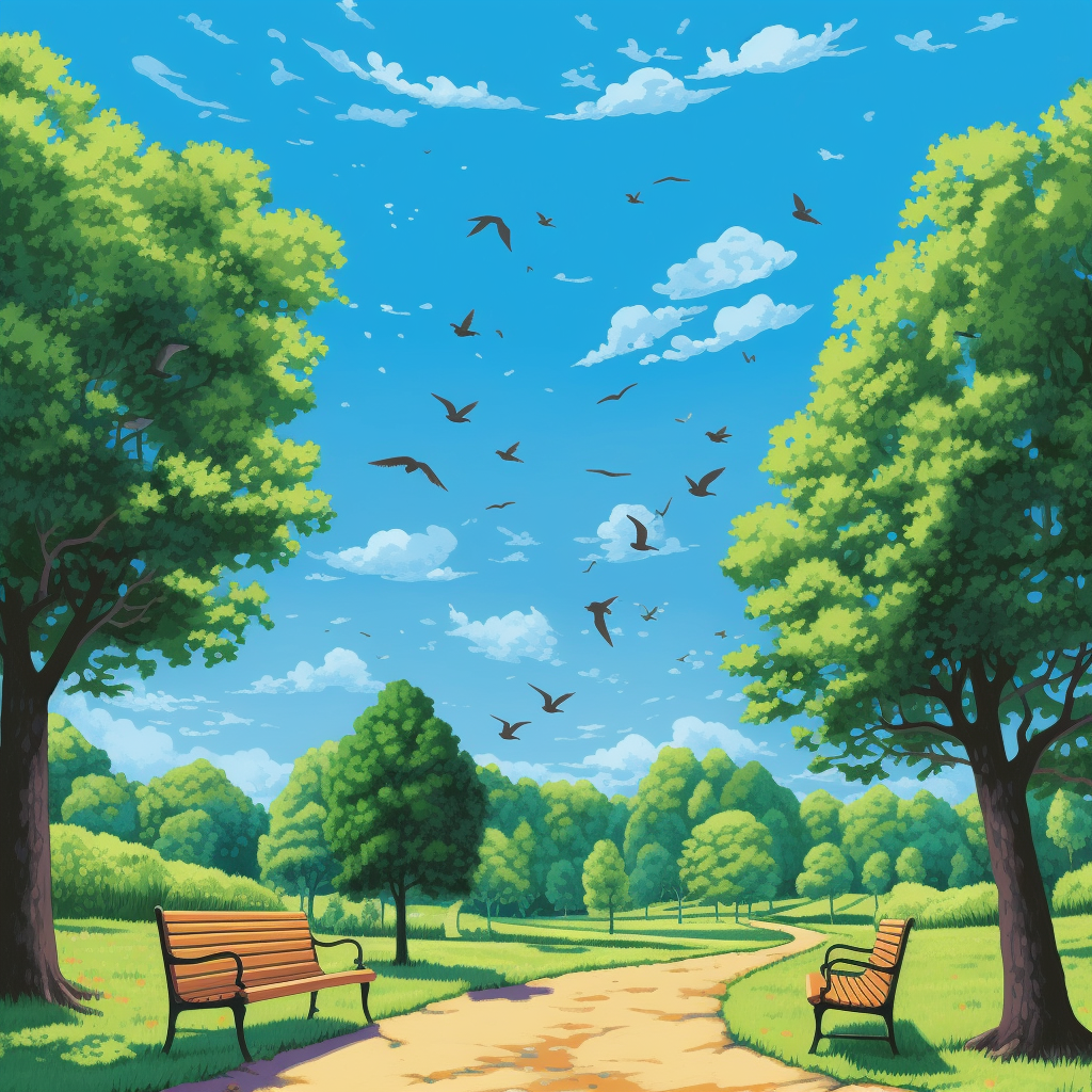 Summertime Park Scene Creation