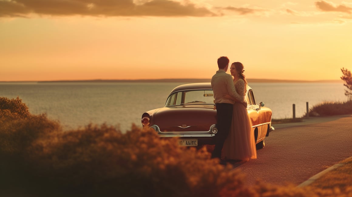 Summer Love in Golden Light: A Vintage Coastal Romance
