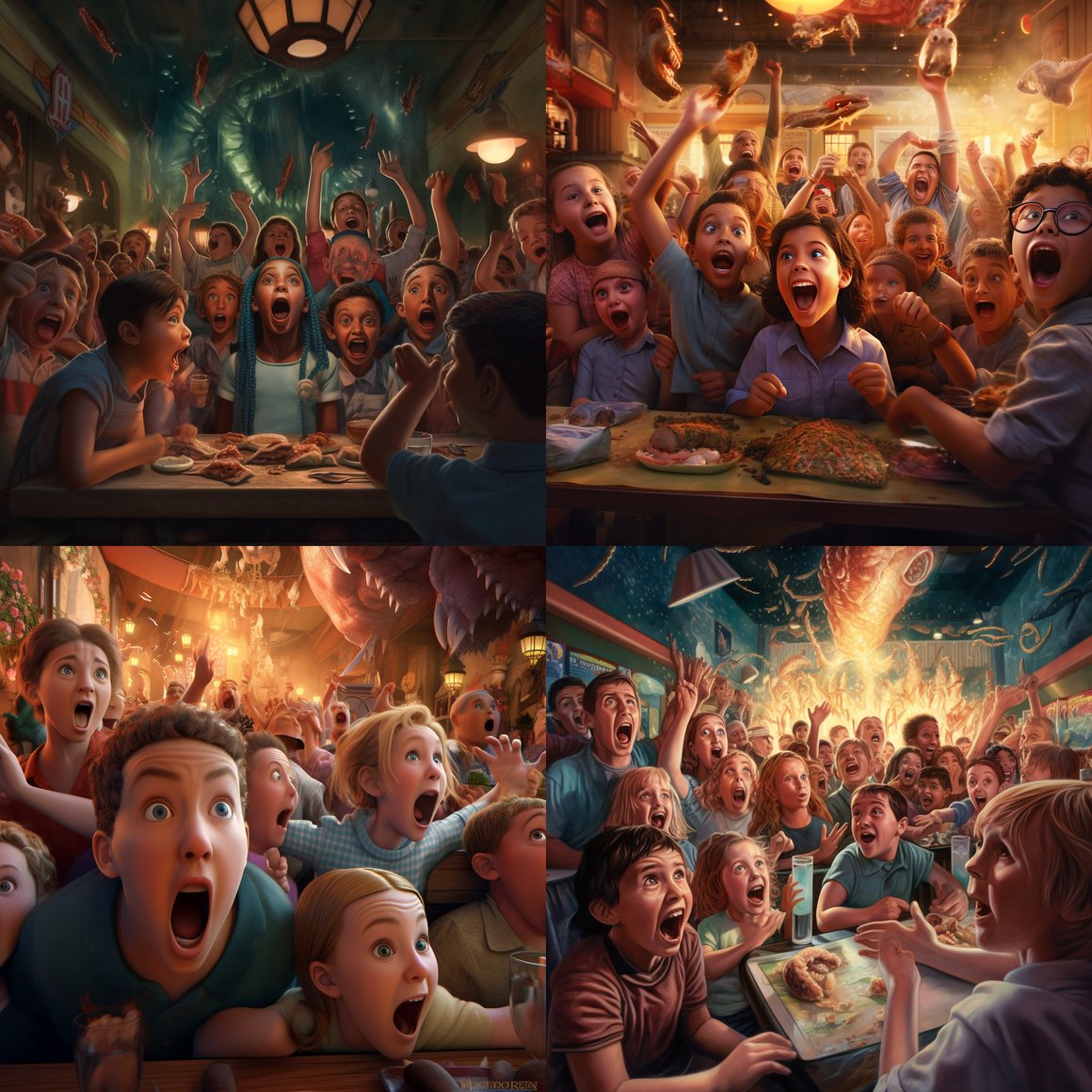 Children's Unbridled Excitement at Casa Bonita