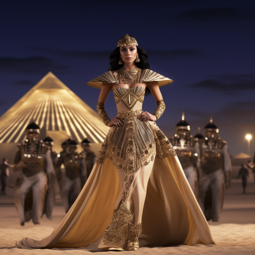 Cleopatra's Midnight Dior Fashion Show in the Desert
