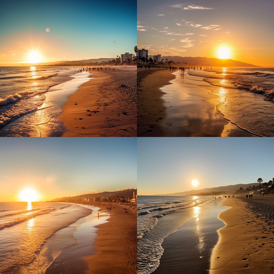 Halfway View: Santa Monica to Malibu at Sunset