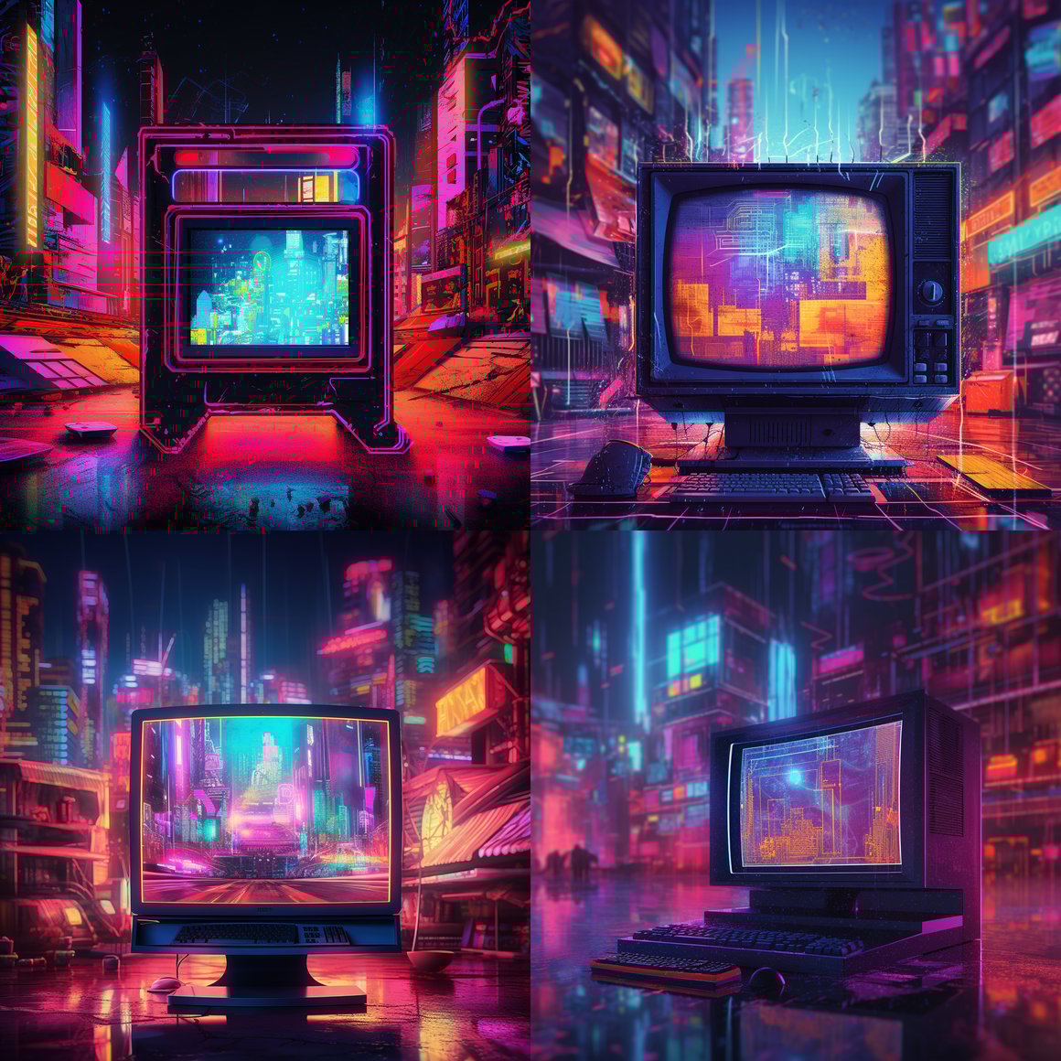 Neon Odyssey: A Mid-Journey Cyberpunk Interlude