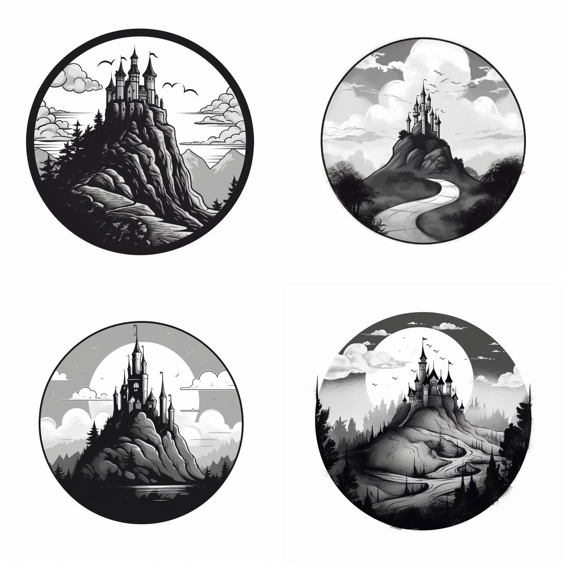 Halfway to the Hilltop Castle: A Charcoal Sketch Animation