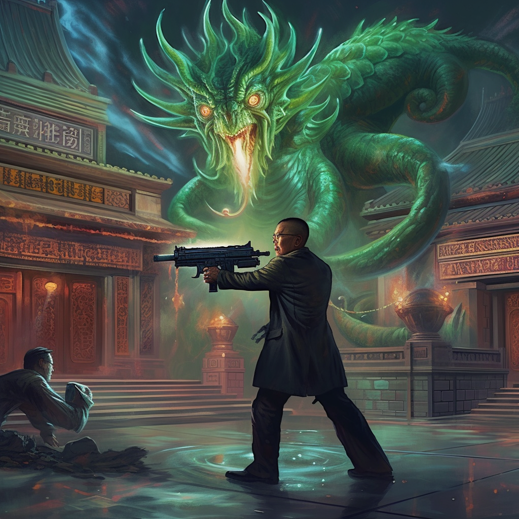 Clash of the Cthulhu at the Temple Midway