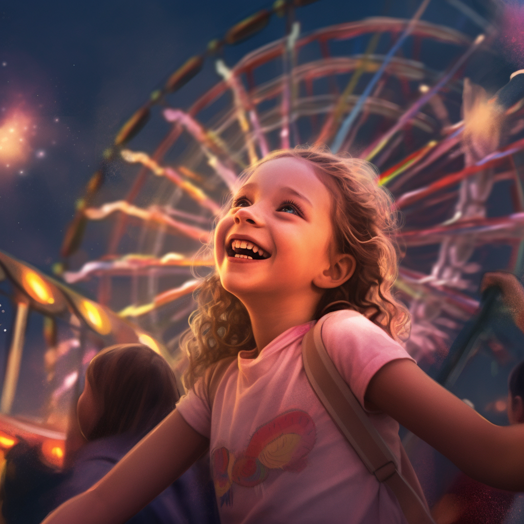 Summer Evening Carnival in New England