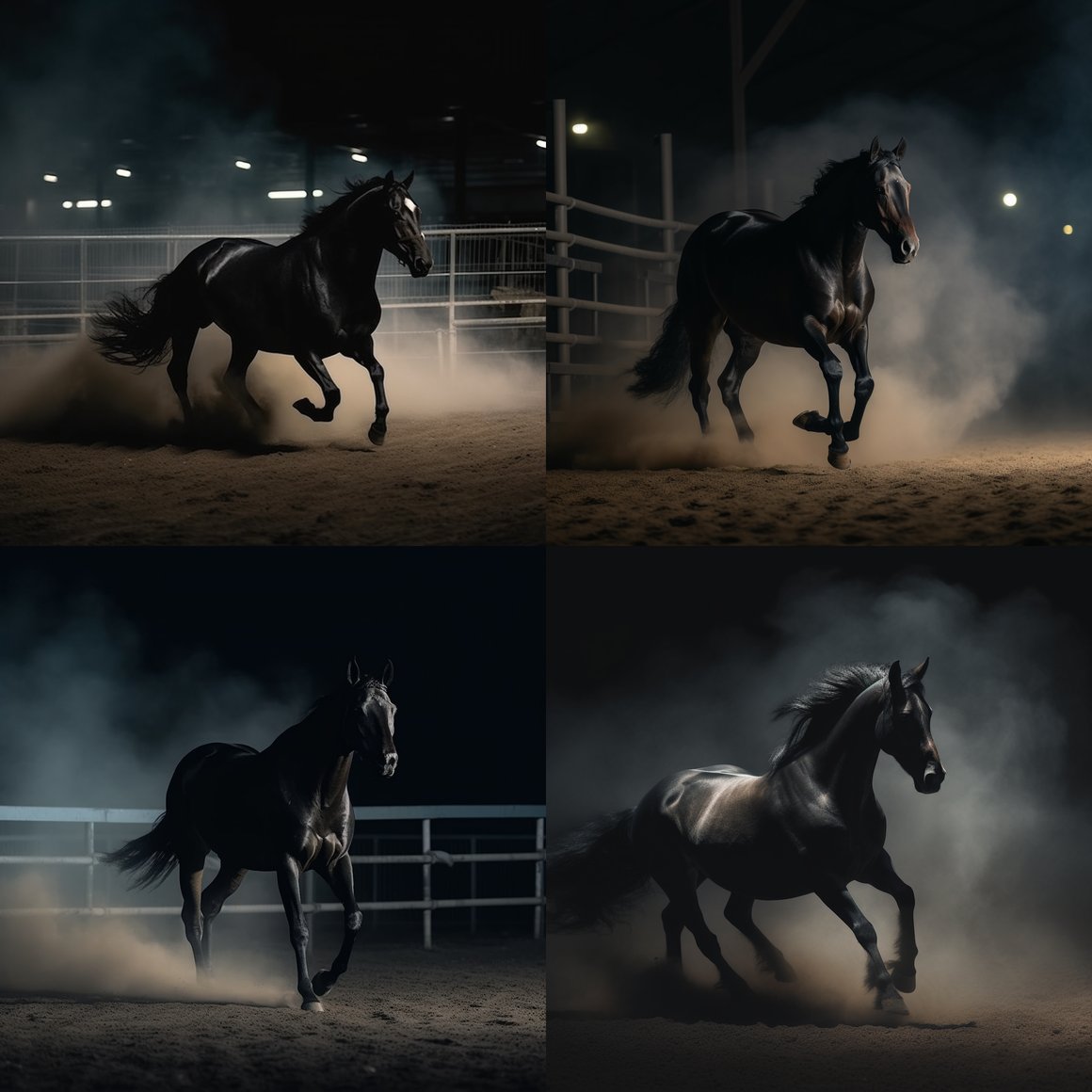 Midnight Gallop: Car and Horse Race