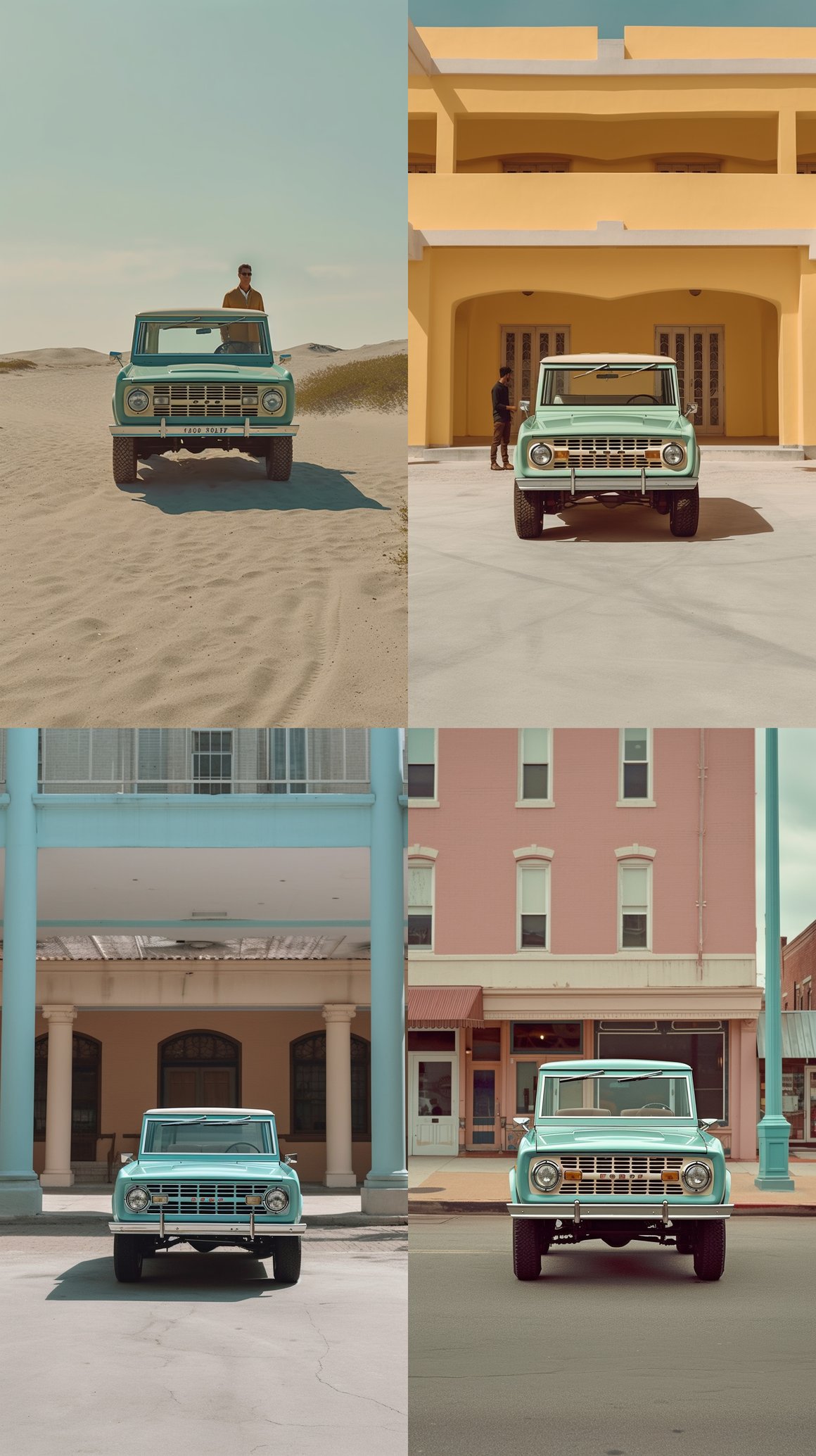 Neoclassical Journey in a 1960s Ford Bronco