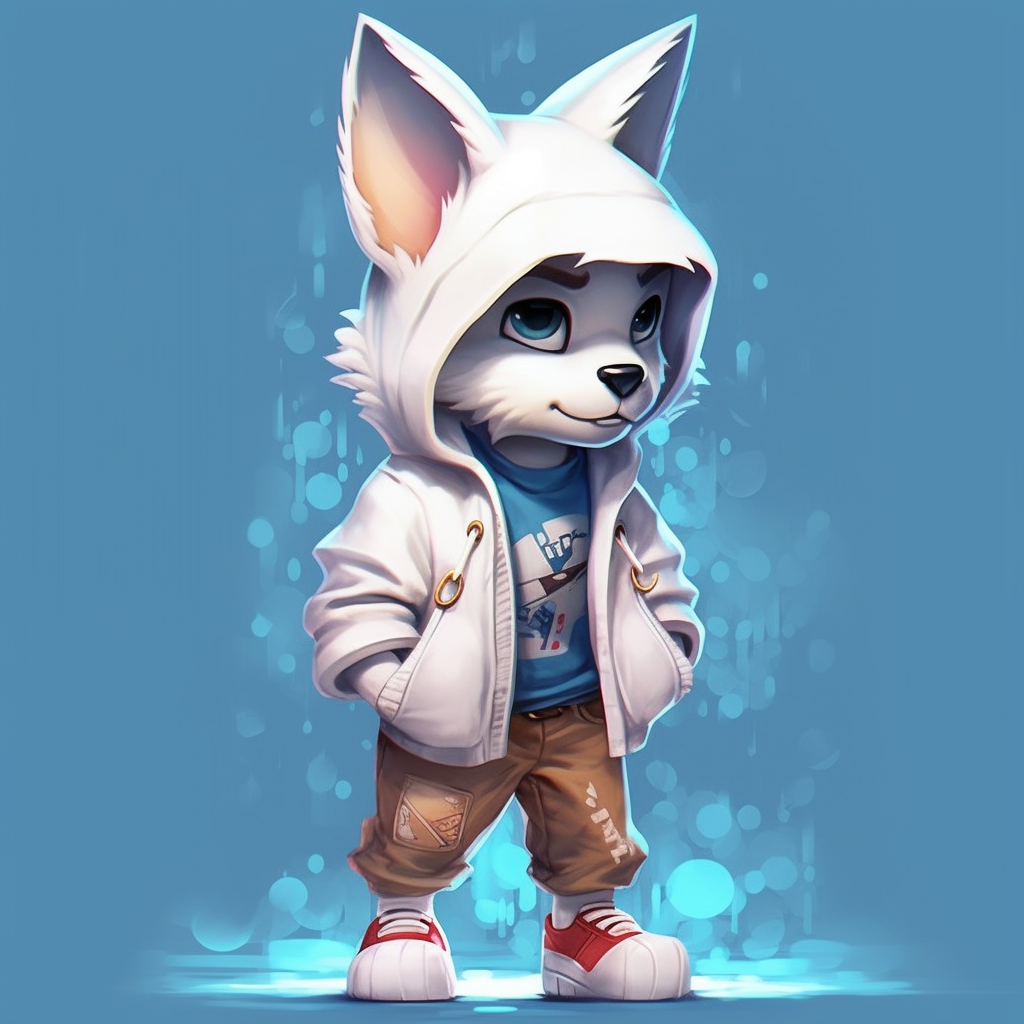 A Super Deformed Disney Style Illustration with Extra Elements and Defects