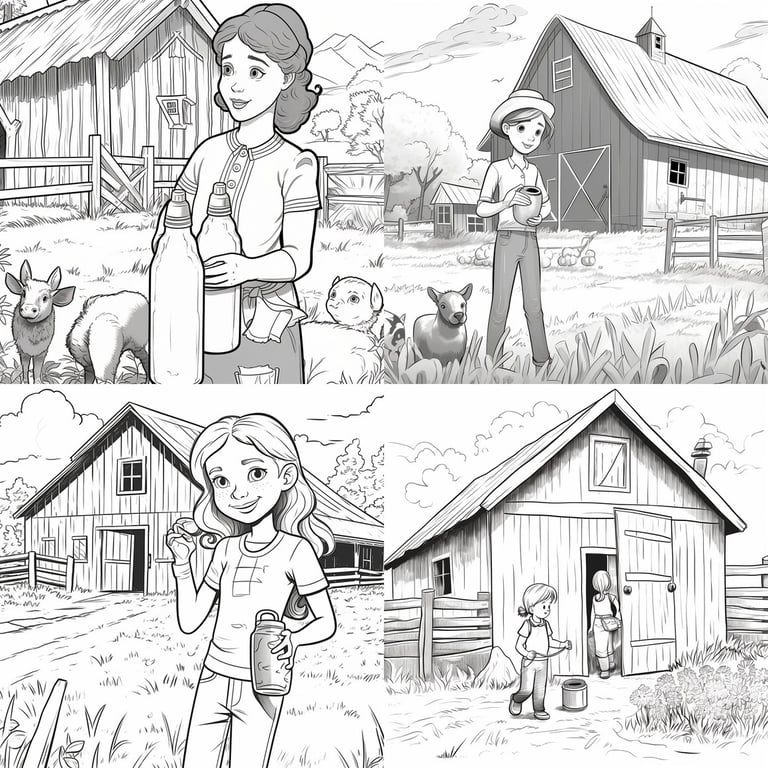 Fern from Charlotte's Web: Kids Coloring Page Prompt | NeoPrompt