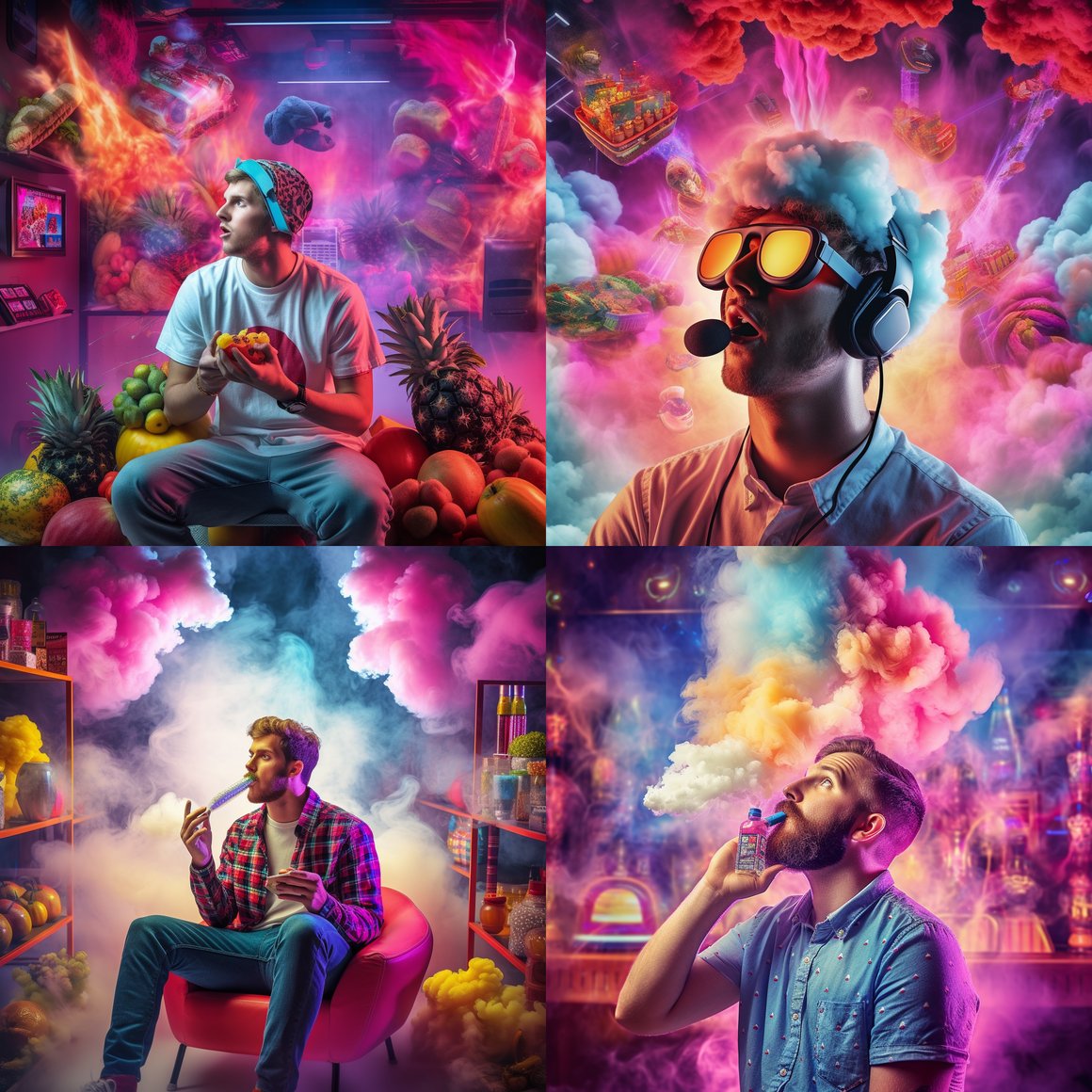 Neon Dreams: Vape and Video Games Junction