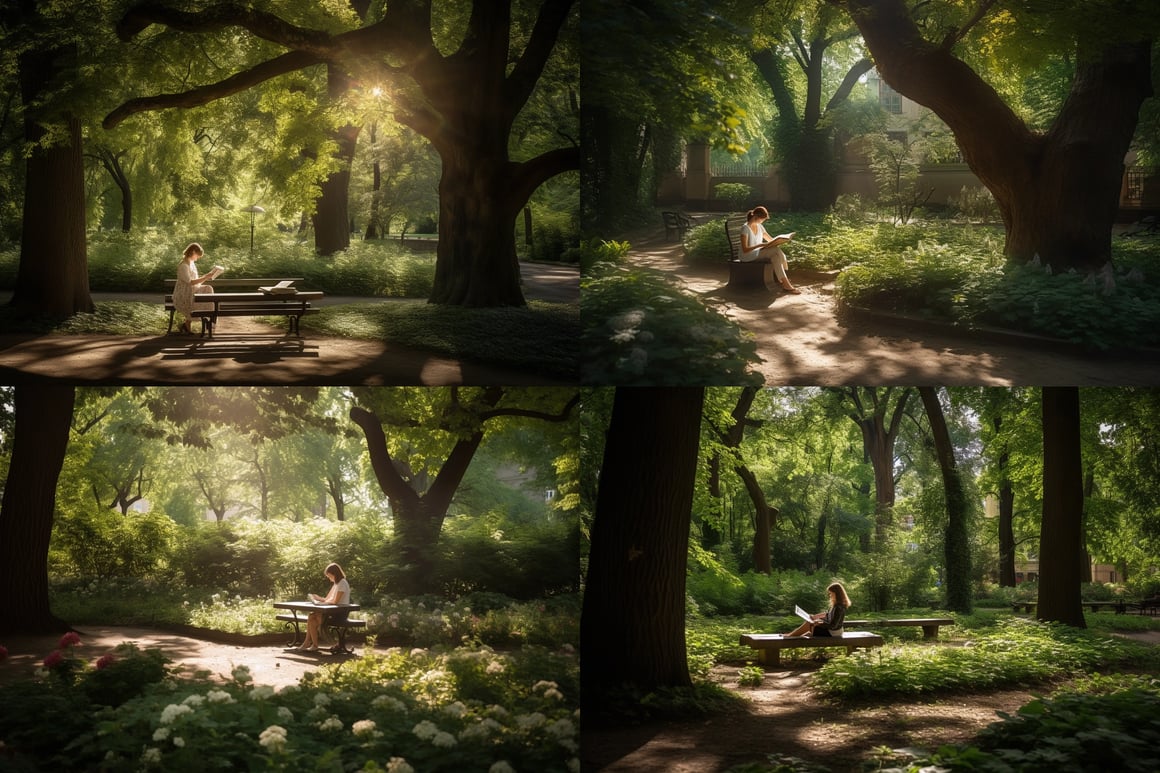 Summer Serenity: A Reading Haven in Warsaw Park