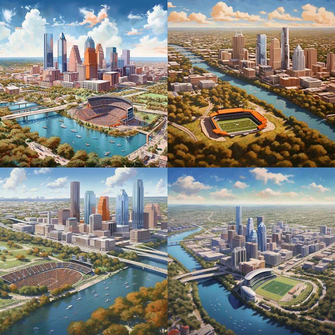 Detailed Glimpse into Austin's Breathtaking Skyline and Iconic Landmarks