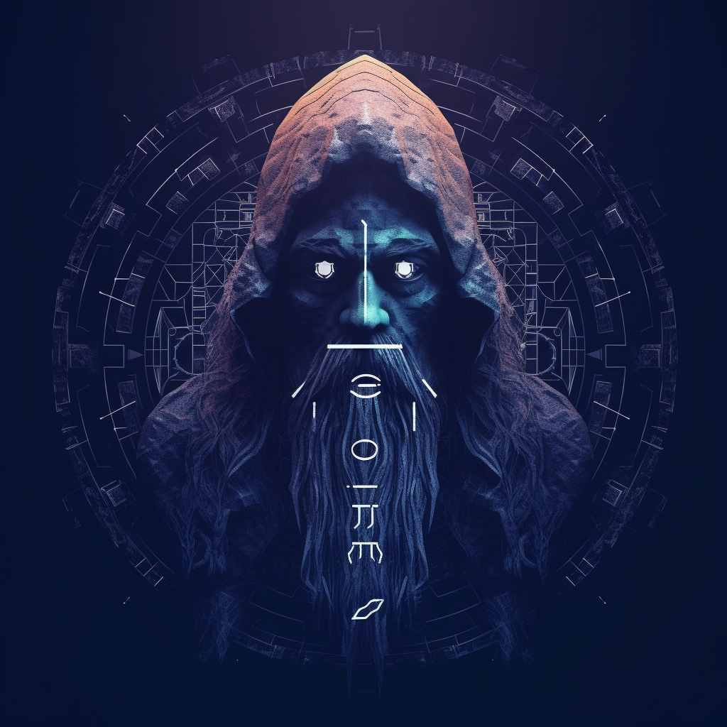 Otherworldly Mythical Text-Led Logo Design for Cyber Aghori